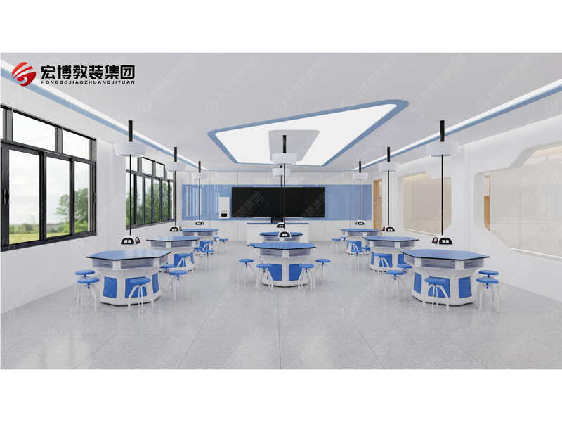 绳吊式电源六人桌科学实验室